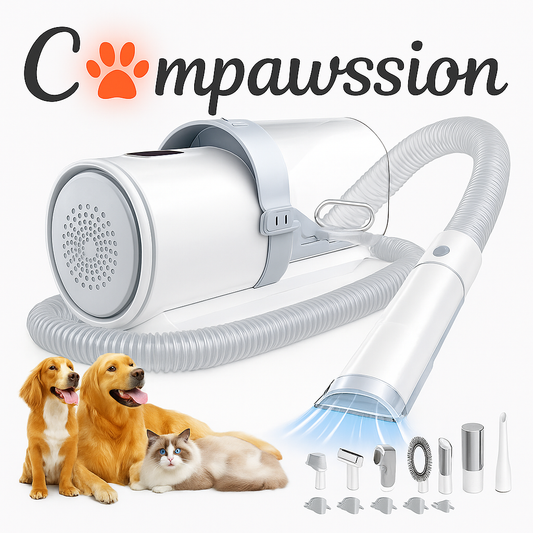 Dog Grooming Kit, 2.5L Pet Hair Grooming Vacuum